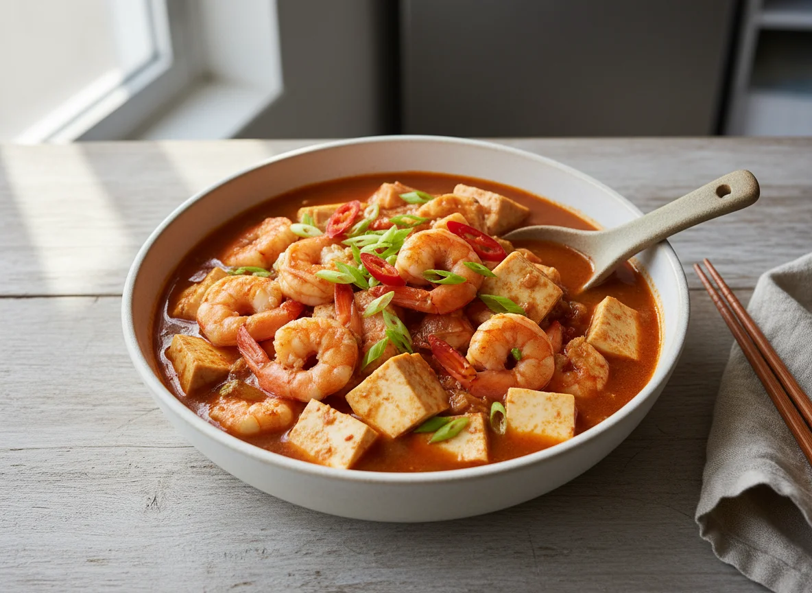 Shrimp and Tofu Stew photo