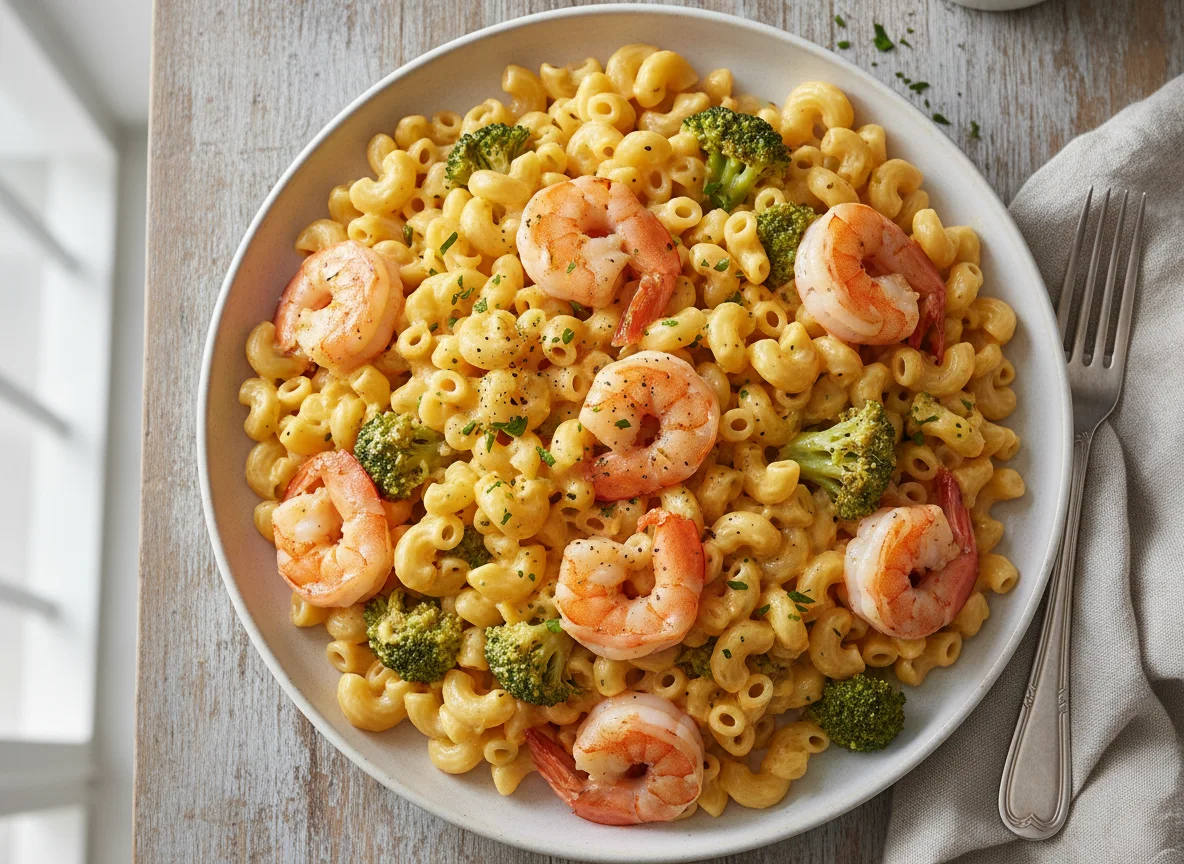 Shrimp Macaroni and Broccoli Meal photo