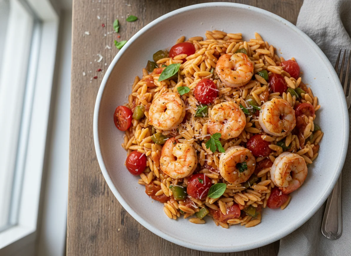 Shrimp Orzo Pasta photo