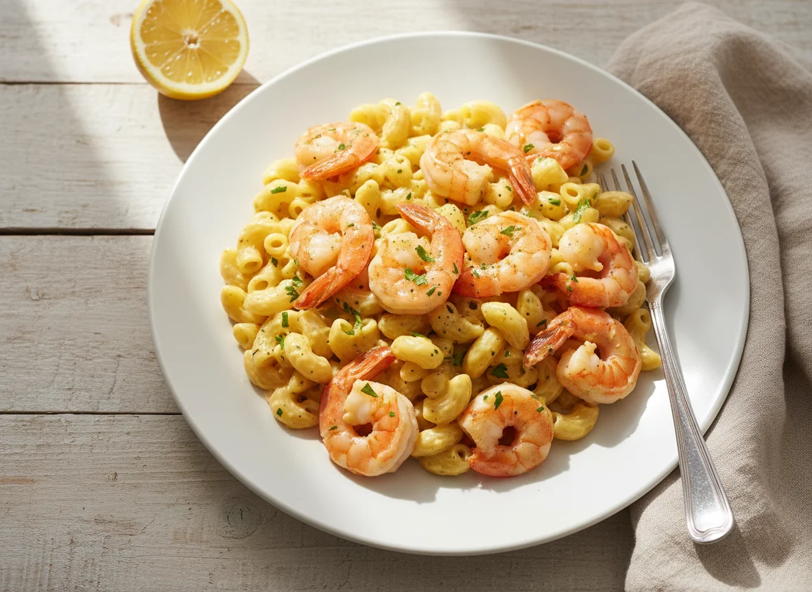 Shrimp Pasta with Cream Sauce photo
