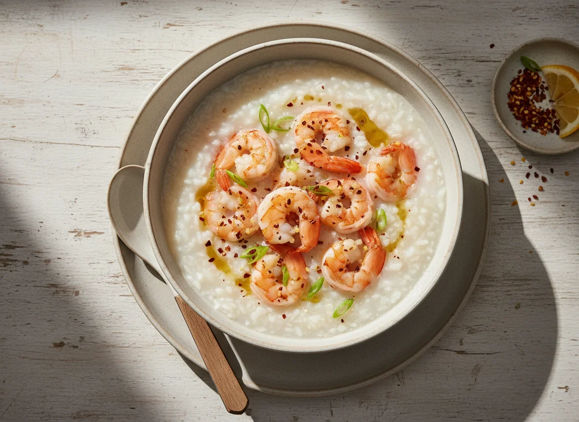 Shrimp Rice Porridge (Jok Goong) photo