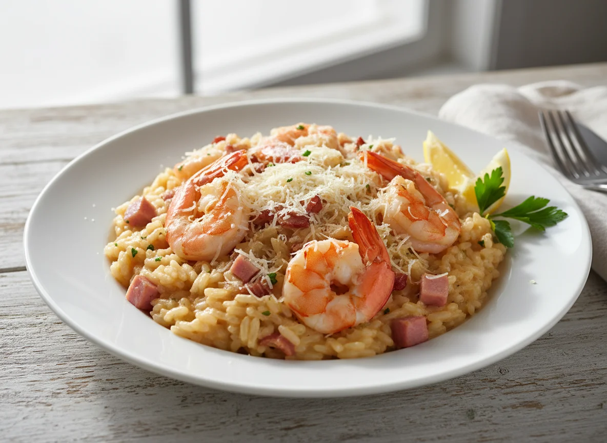 Shrimp Risotto with Parmesan photo