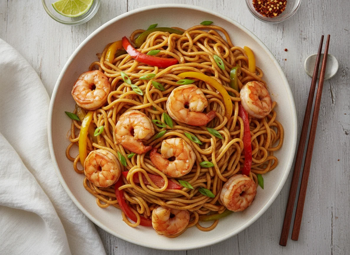 Shrimp Stir-fry Noodles photo