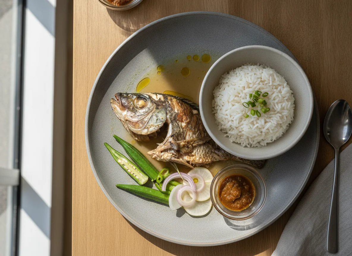 Sinigang na Isda with Rice photo