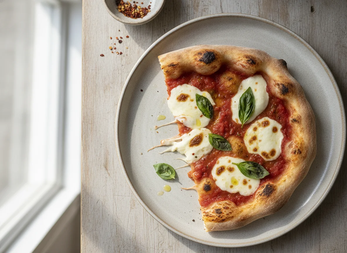 Slice of Margherita Pizza photo