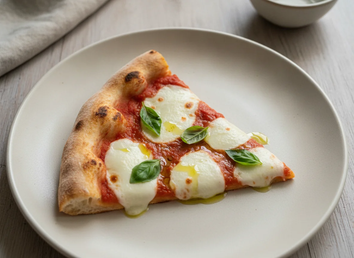 Slice of Pizza Margherita photo