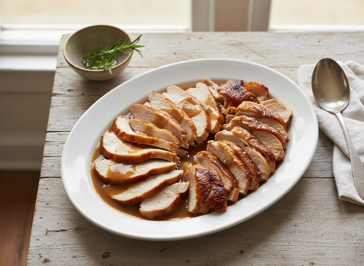 Sliced Turkey or Chicken photo