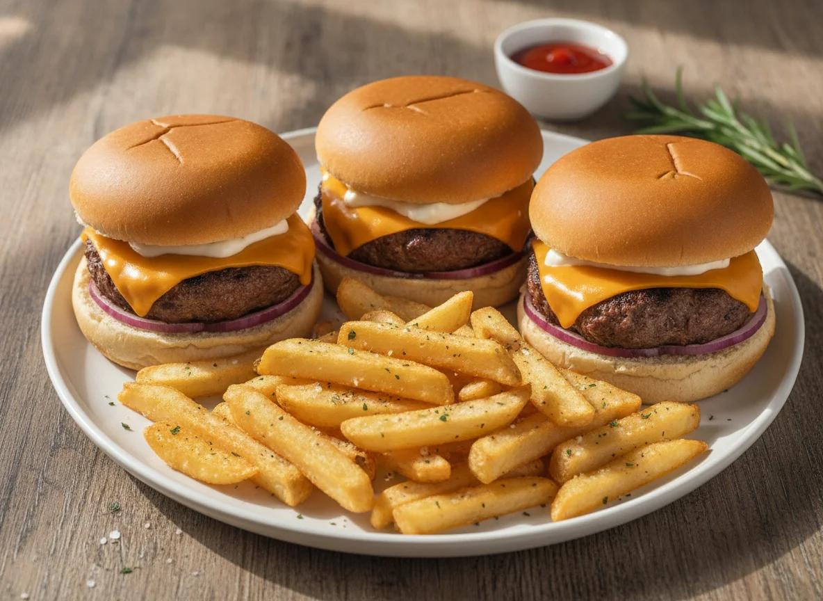 Sliders and French Fries photo
