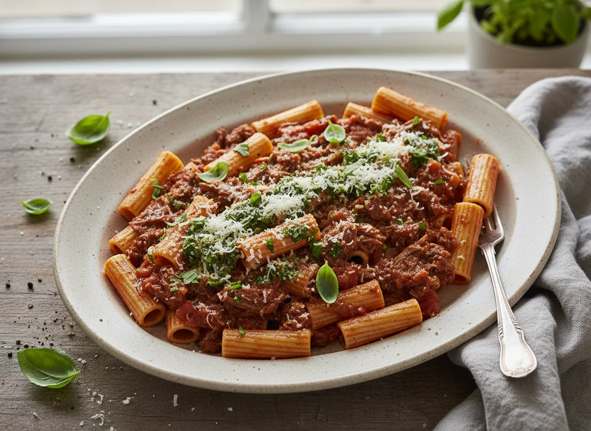 Slow-Cooked Beef Ragu with Rigatoni photo