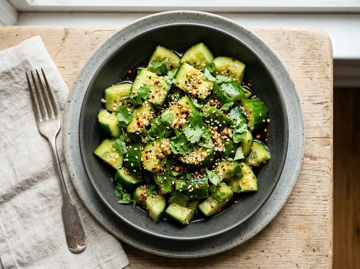 Smashed Cucumber Salad photo