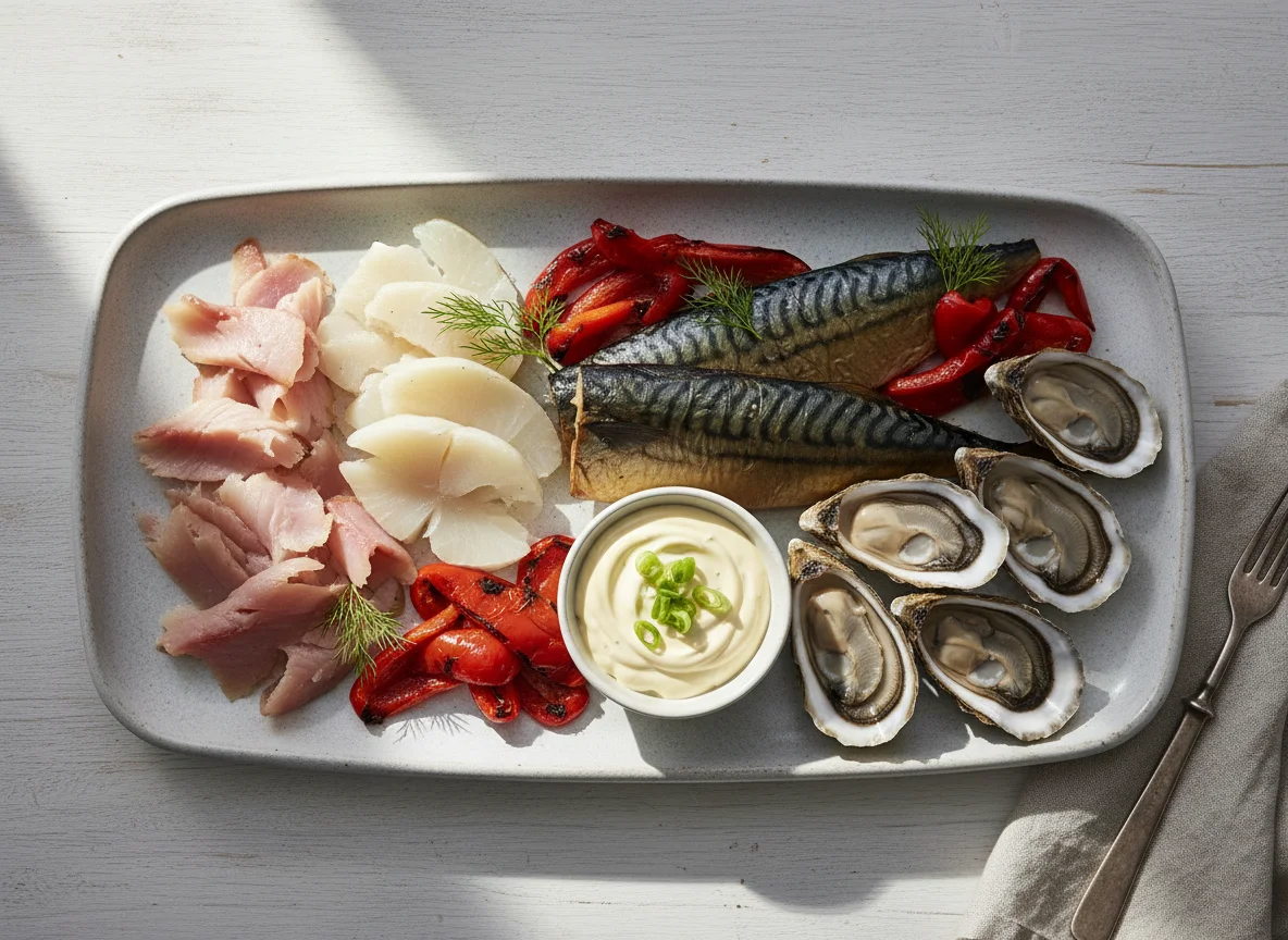 Smoked Fish and Seafood Platter photo