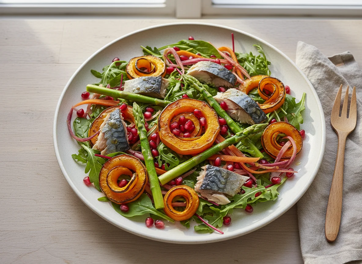 Smoked Mackerel and Vegetable Salad photo