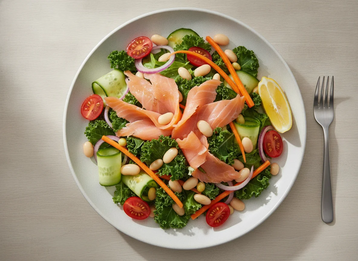 Smoked Salmon and Cannellini Bean Salad photo