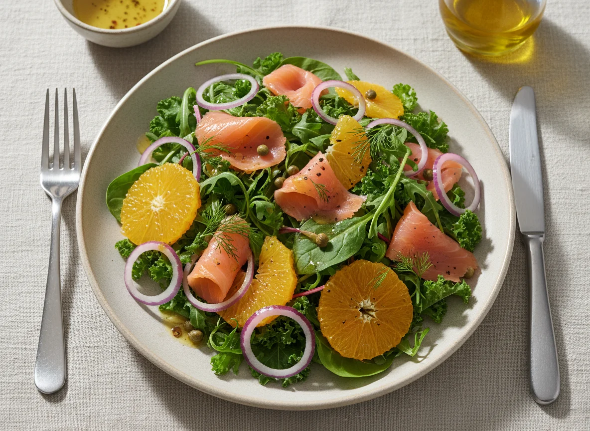 Smoked Salmon and Orange Salad photo
