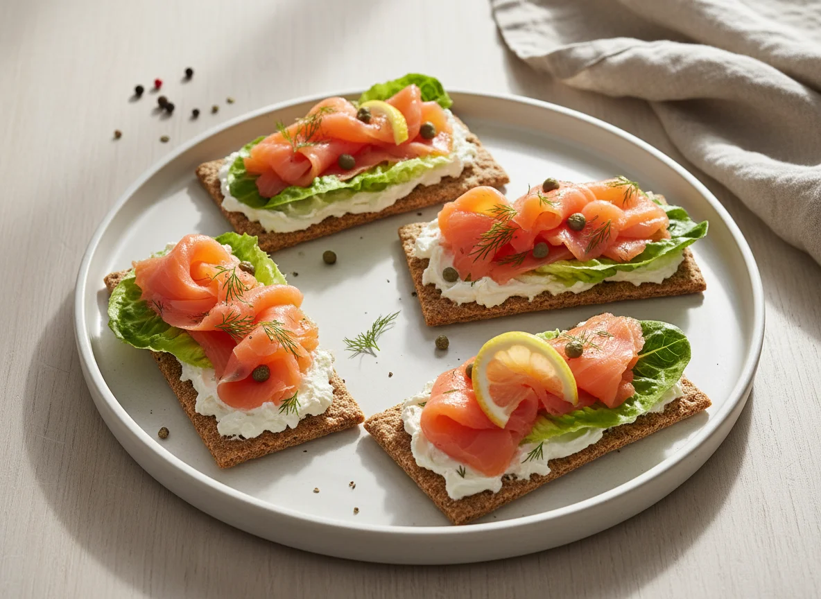 Smoked Salmon Crispbread photo