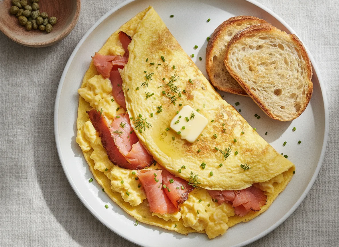 Smoked Salmon Omelette photo