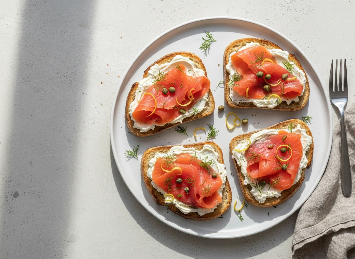 Smoked Salmon Toasts photo