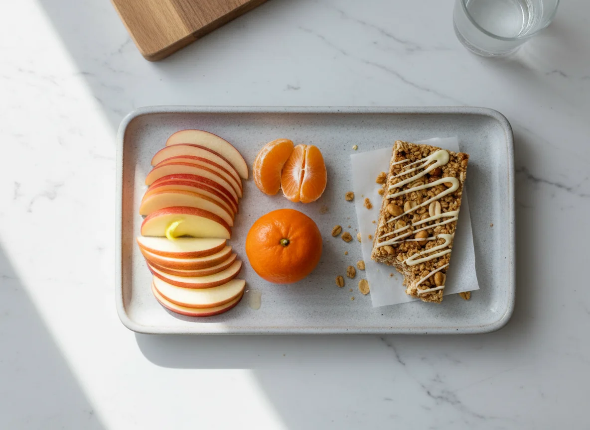 Snack Box with Fruit and Granola Bar photo