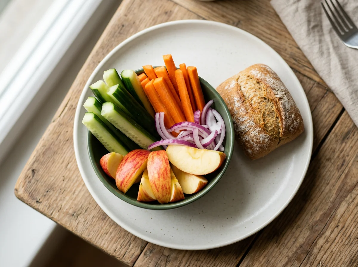 Snack Pack with Fruits and Vegetables photo