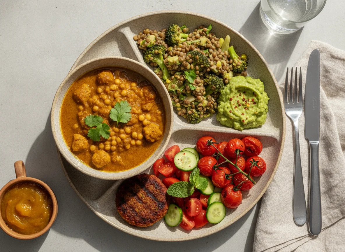 Soy Curry and Mixed Salad Platter photo