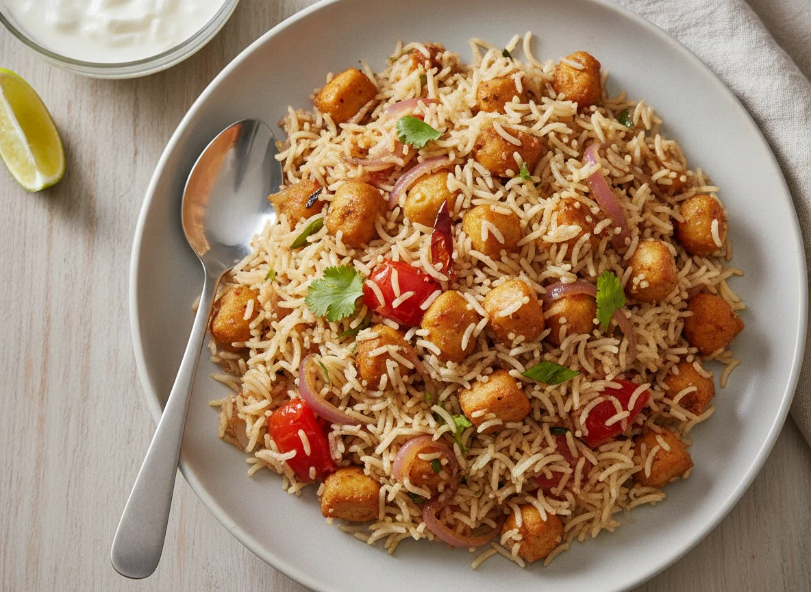 Soya Chunk Pulao photo