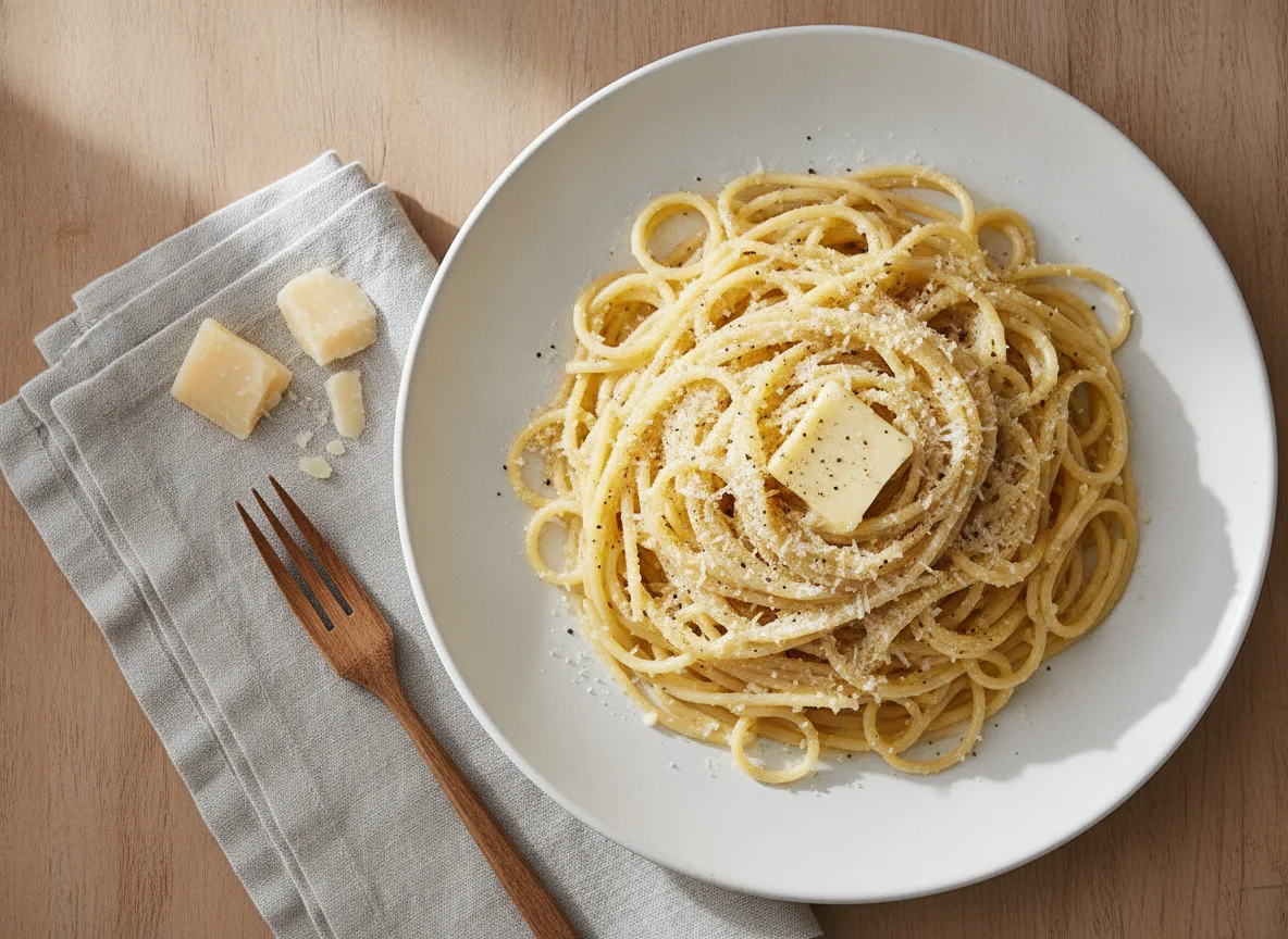 Spaghetti with Butter and Parmesan photo