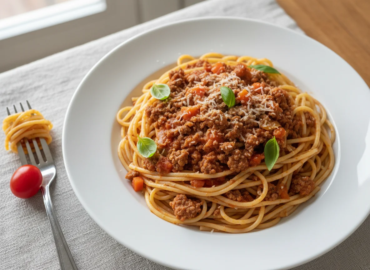 Spaghetti with Ground Meat photo