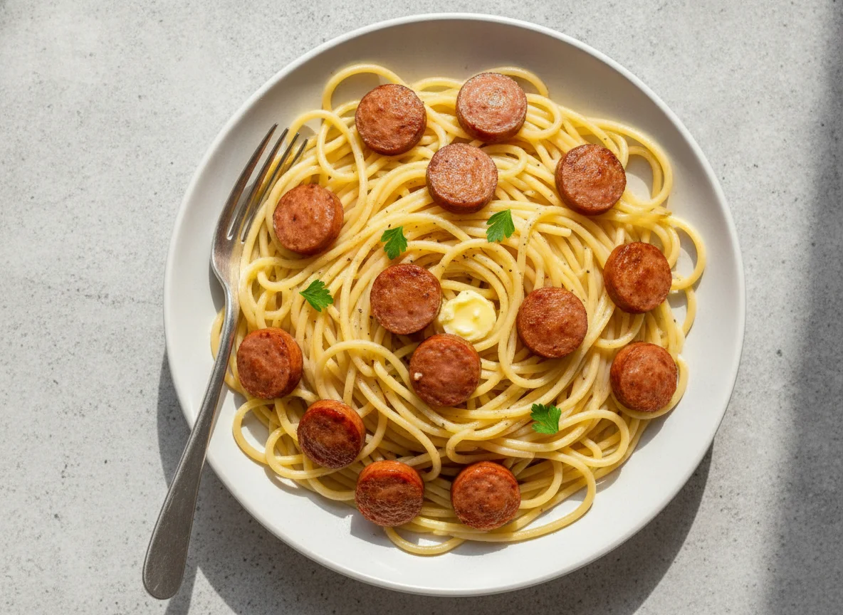 Spaghetti with Wienerli photo