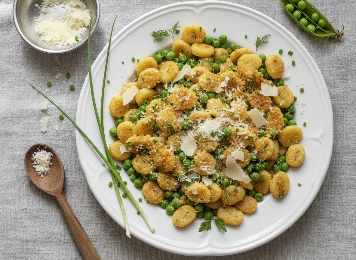Spätzle with Peas and Herbs photo