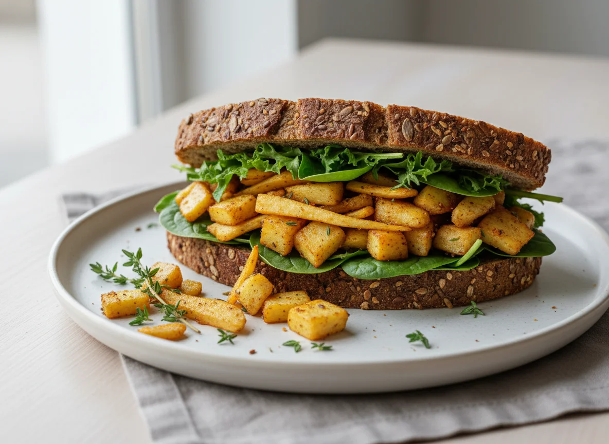 Spiced Parsnip Sandwich on Malted Bread photo