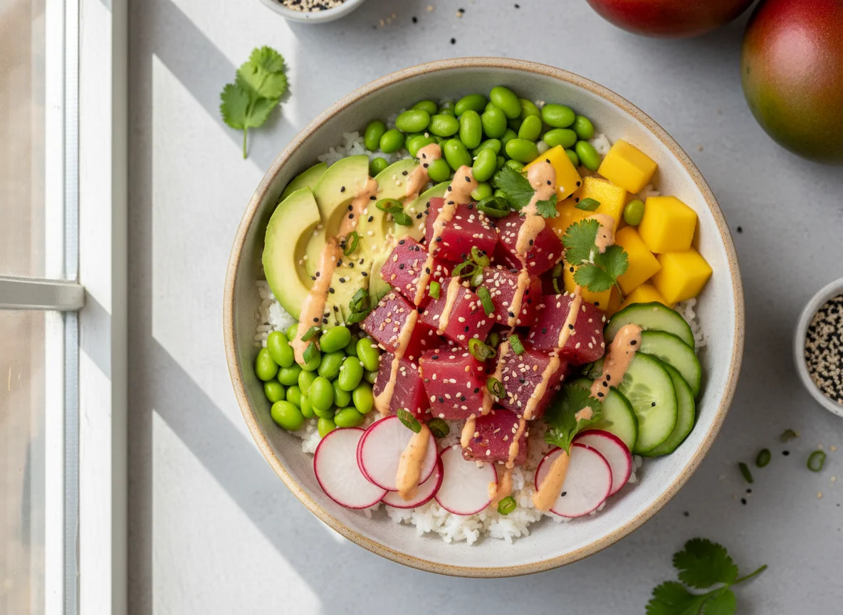 Spicy Ahi Tuna Poke Bowl photo