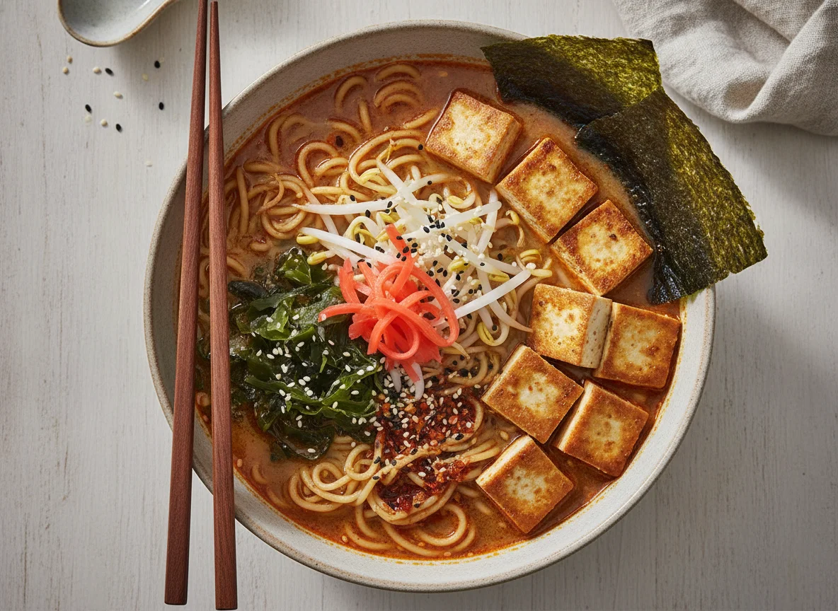Spicy Miso Ramen with Tofu photo