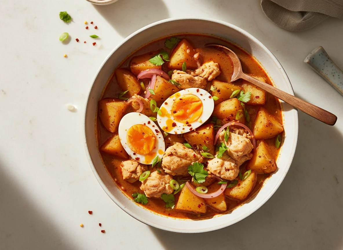 Spicy Potato and Egg Stew photo