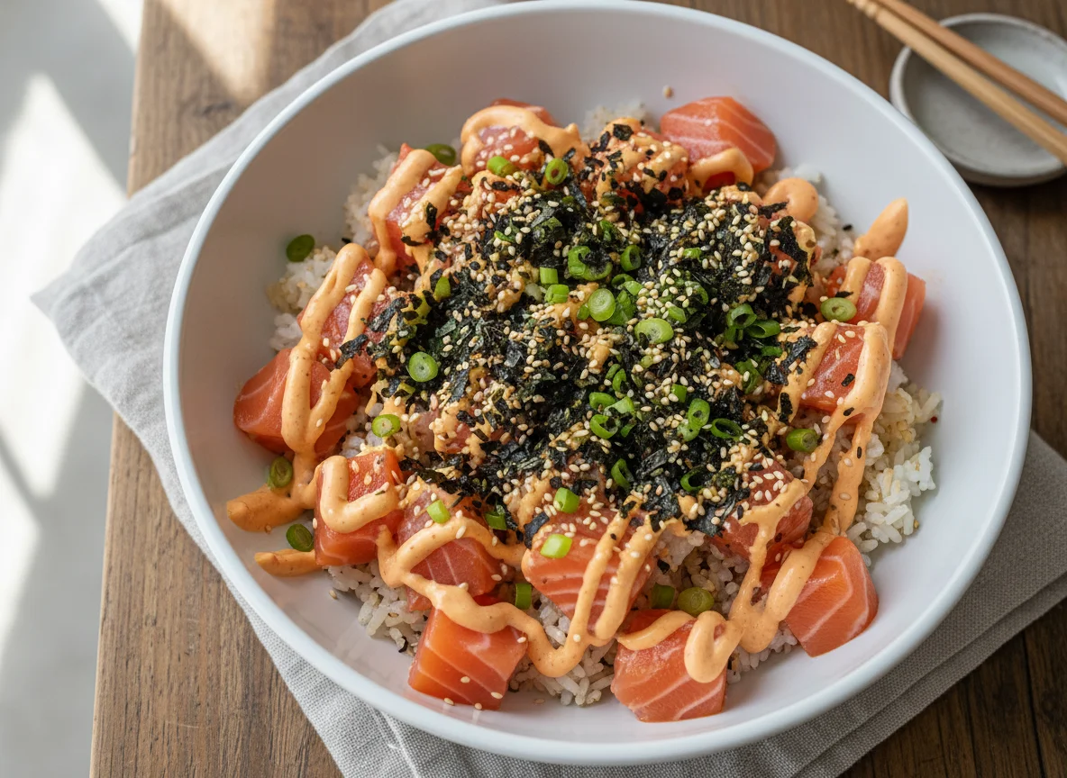 Spicy Salmon Poke photo