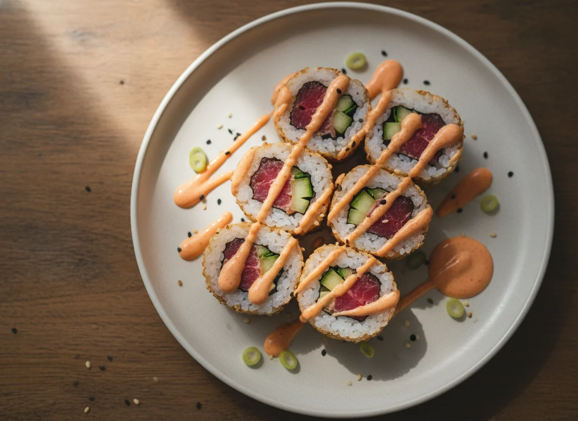 Spicy Tuna Roll with Spicy Mayo photo