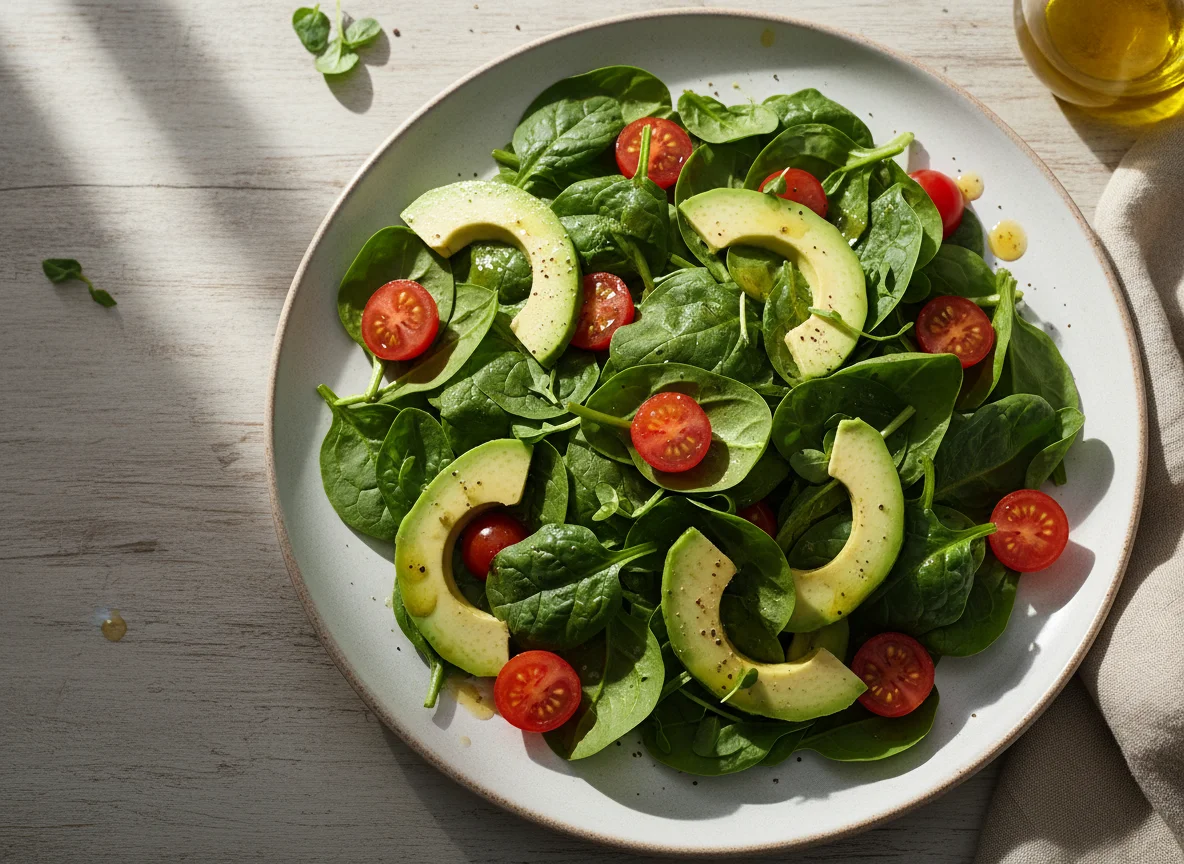 Spinach and Avocado Salad photo