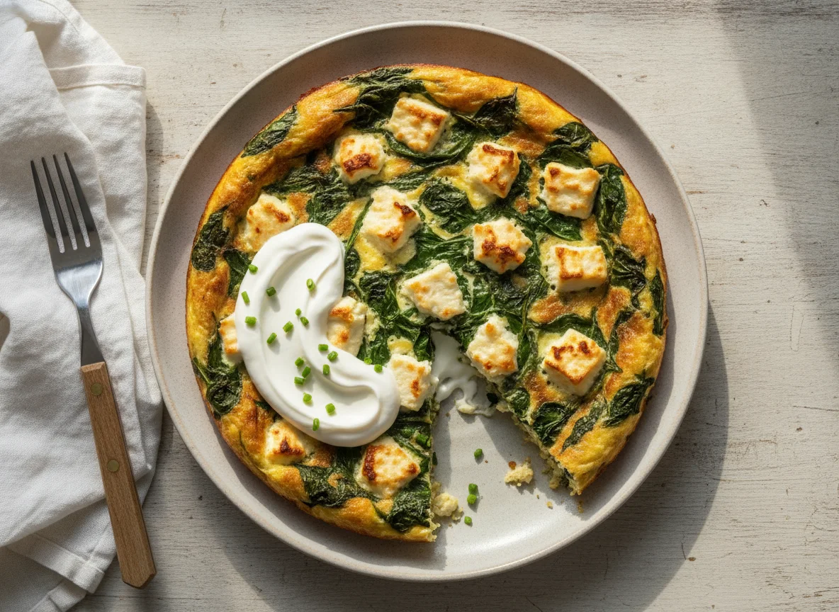 Spinach and Cheese Frittata photo