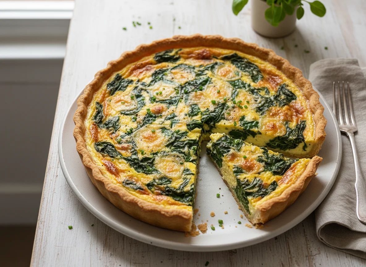 Spinach and Cheese Quiche photo