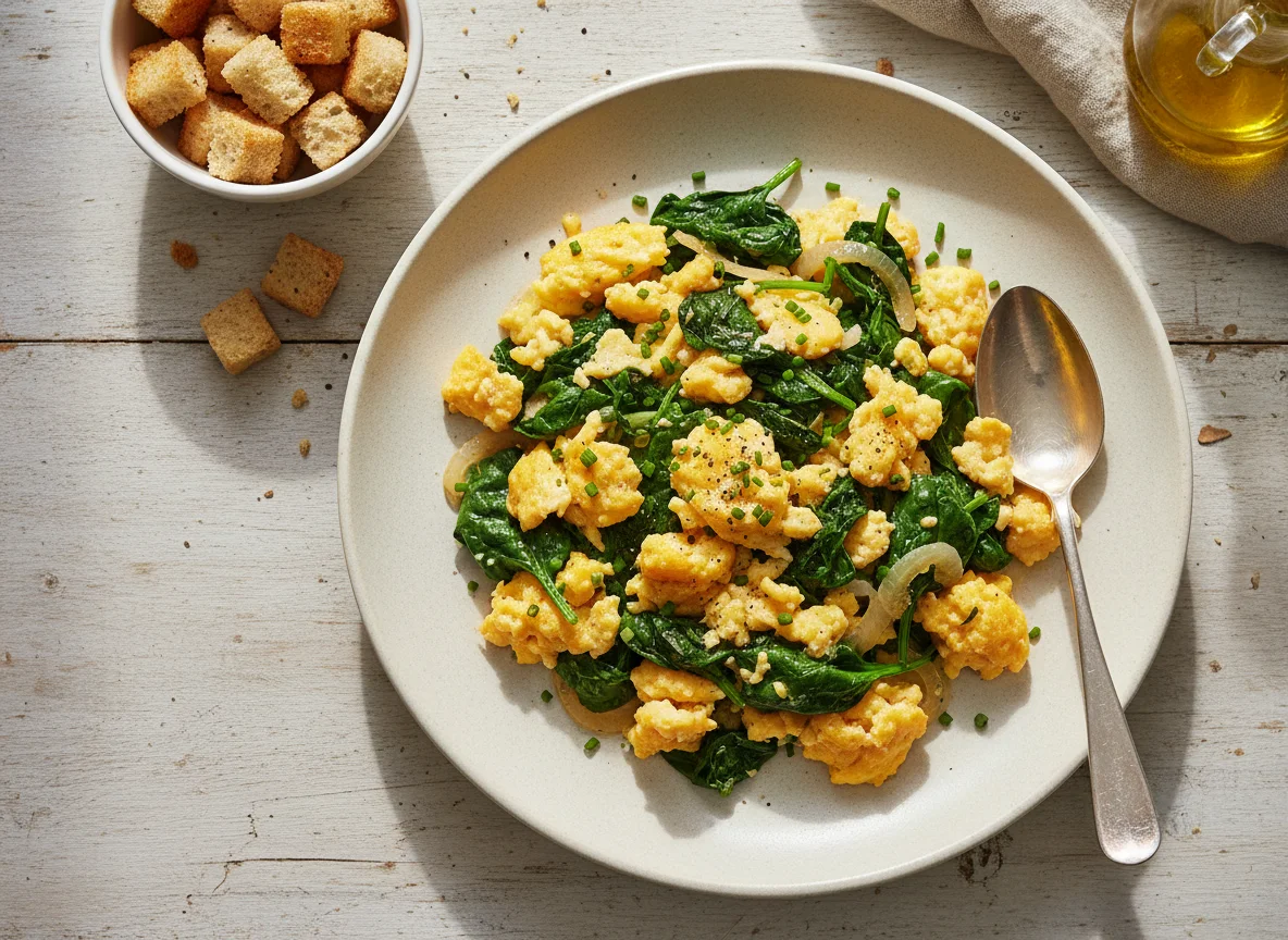 Spinach and Egg Scramble photo