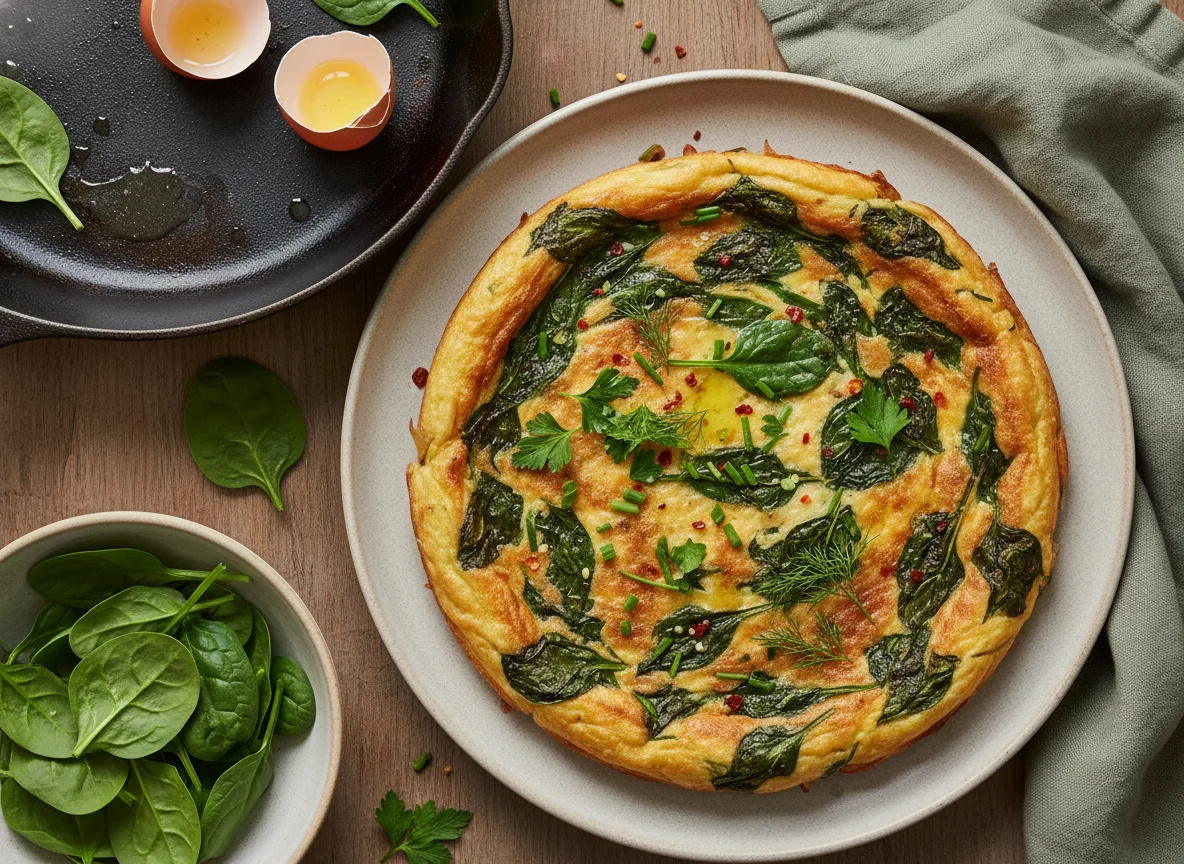 Spinach and Herb Frittata photo