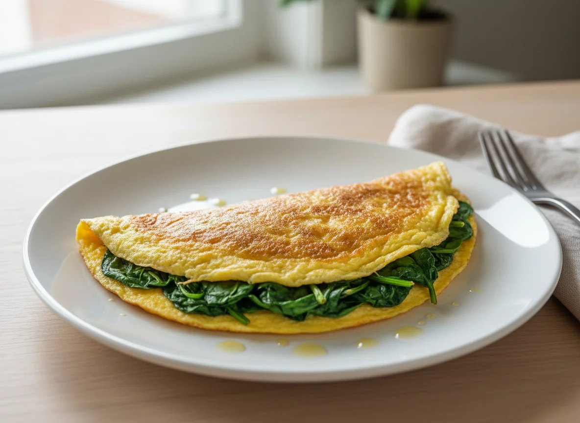 Spinach Omelette photo