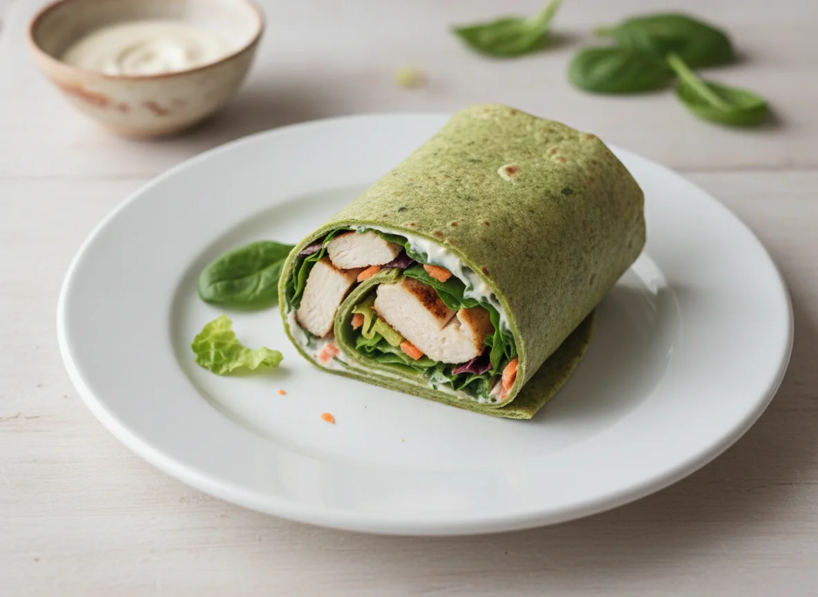 Spinach Tortilla Wrap photo