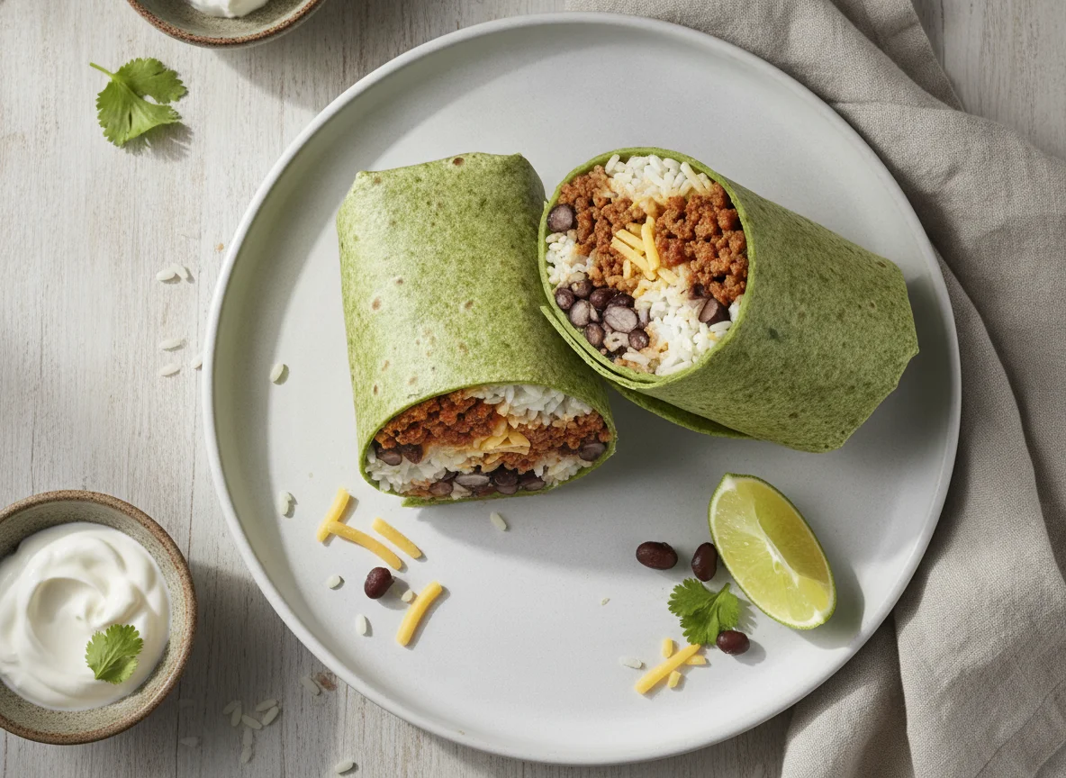 Spinach Wrap Burritos photo