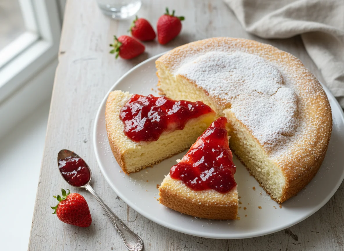 Sponge Cake with Jam photo