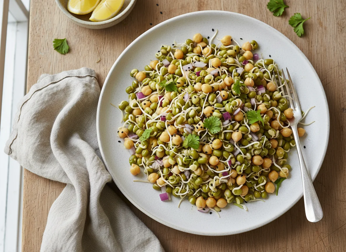 Sprouted Mixed Lentil Salad photo