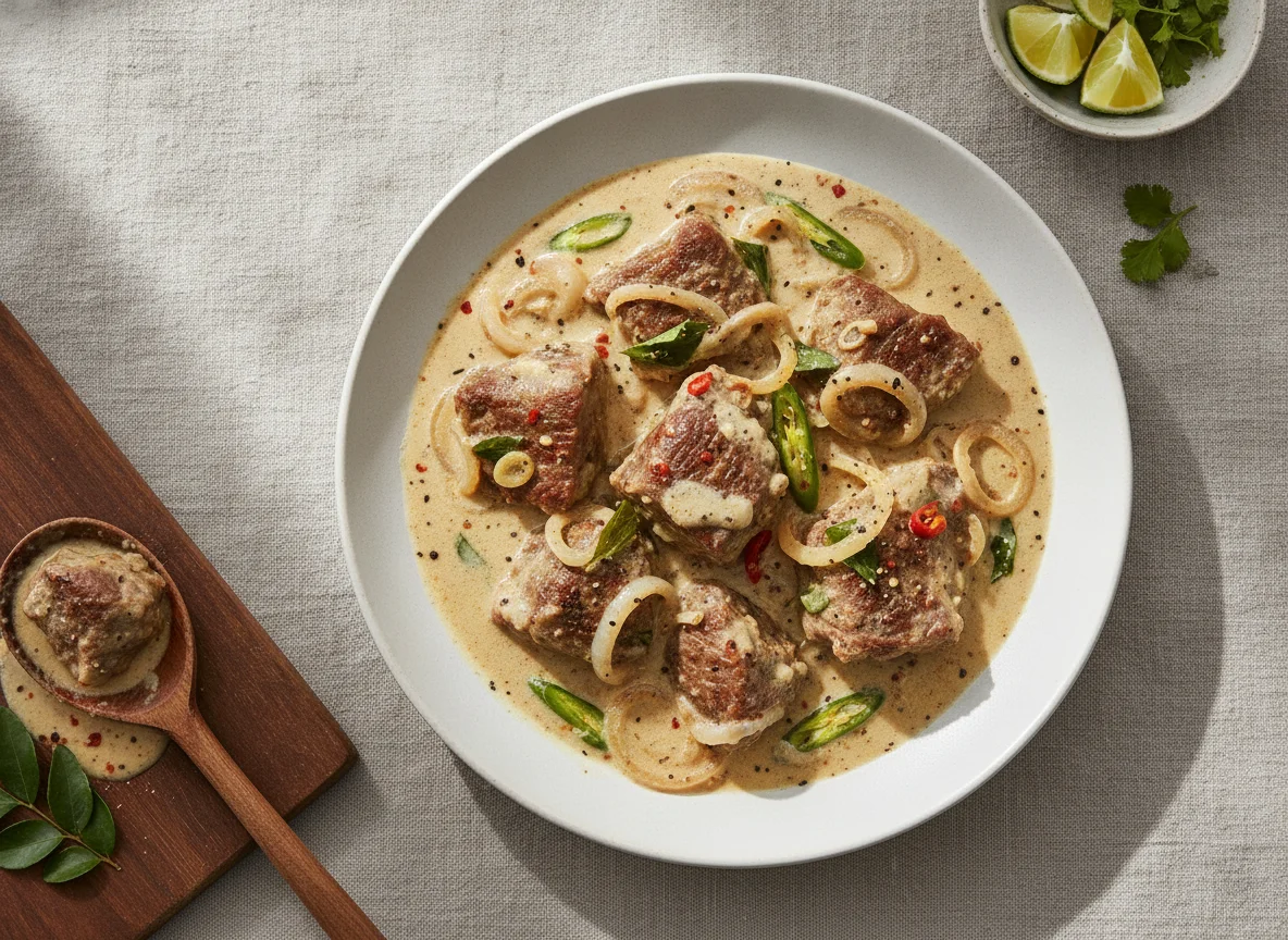 Sri Lankan Beef Bistek photo