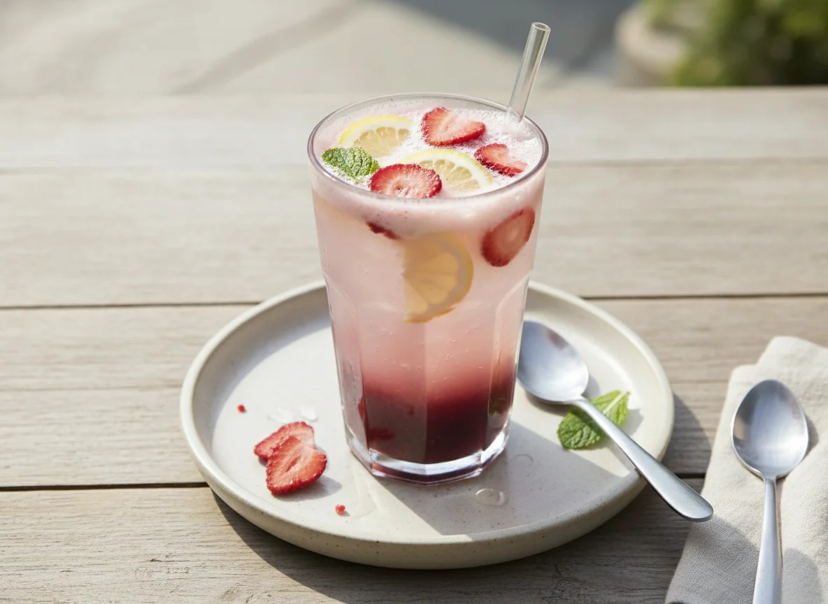 Starbucks Strawberry Acai Lemonade Refresher photo
