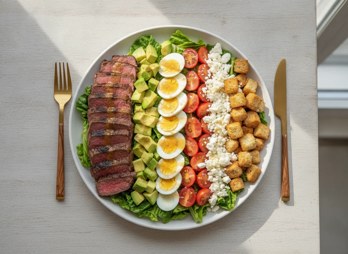 Steak and Avocado Cobb Salad photo