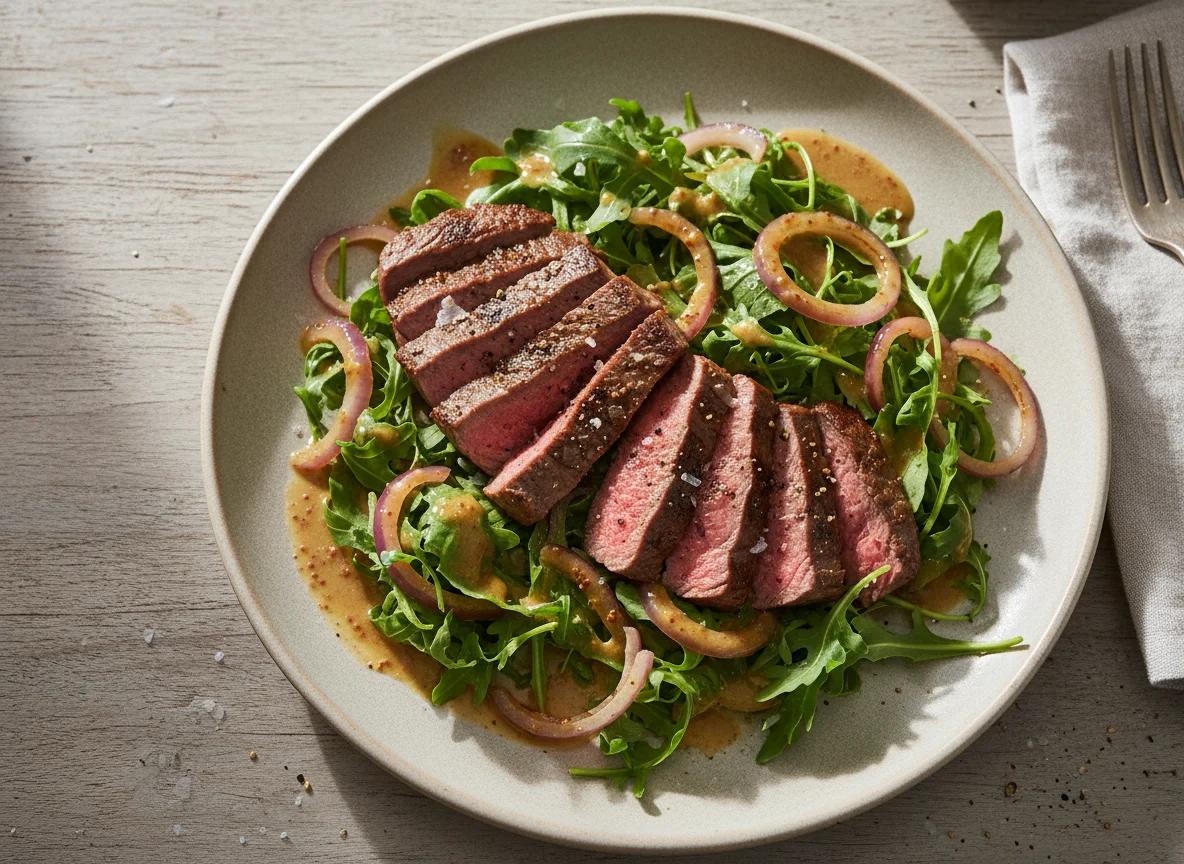 Steak and Caramelized Onion Salad photo