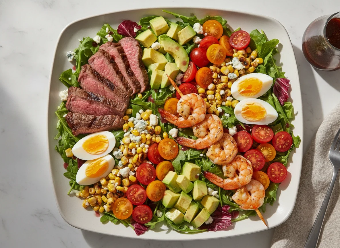 Steak and Shrimp Cobb Salad photo